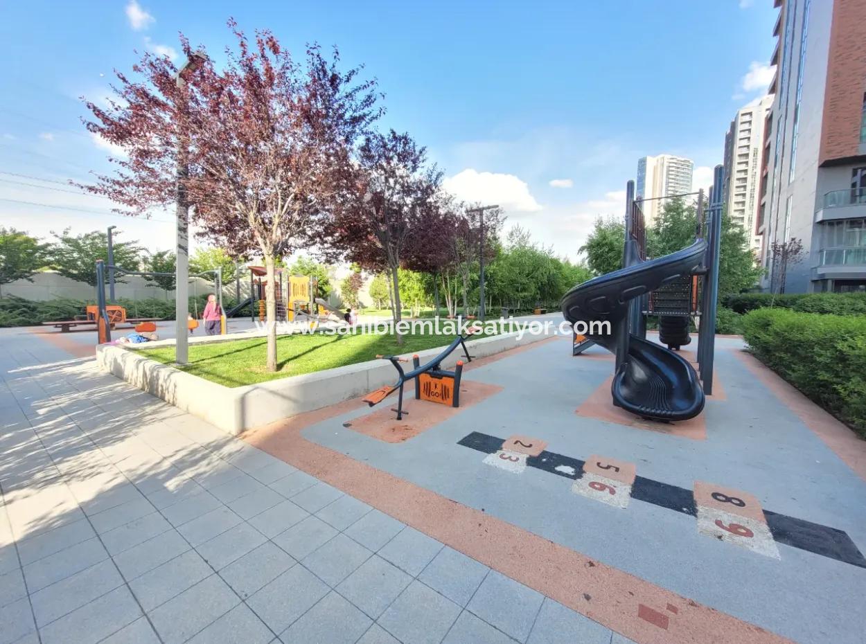 3+1 130 M² 1St Floor Park View South Front Apartment For Sale In Beytepe İncek Bulvar Loft Complex