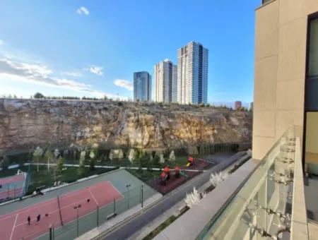 İncek Loft Suitable For Credit For Sale 2,5+1 Ground Floor Flat With Landscape View 2 Gardens